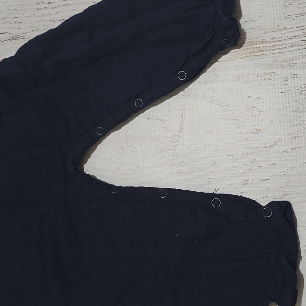 Jamie Kay Navy Organic Muslin Playsuit Jumpsuit 3Yrs NWT - Picture 8 of 9